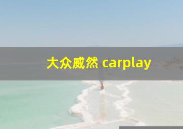 大众威然 carplay